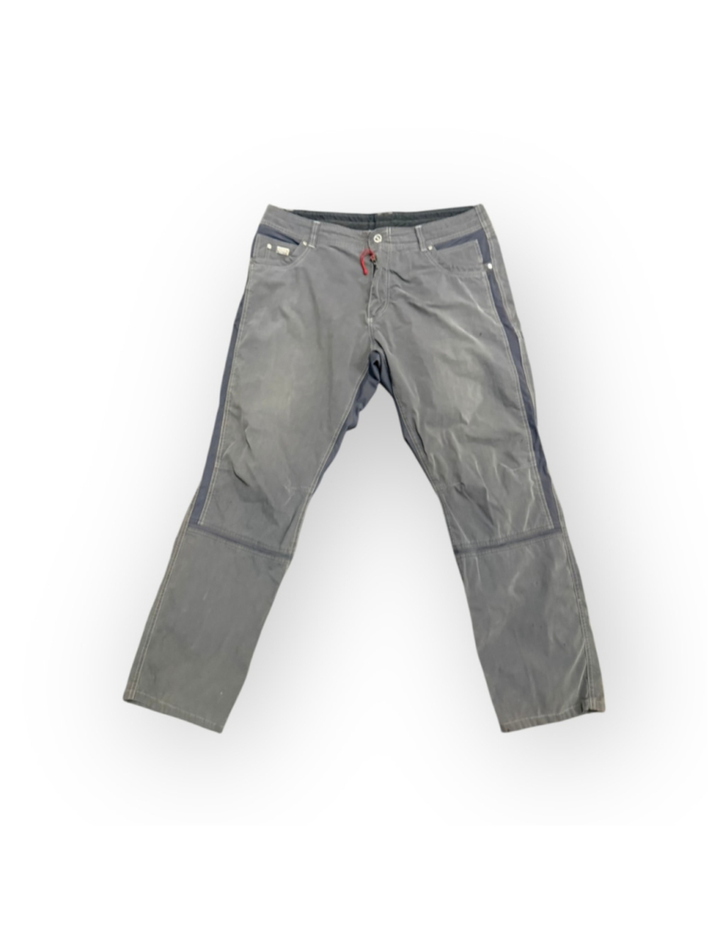 KÜHL Mens Outdoor Hiking Pants Gray Reinforced Knees Zip Fly Tag 38x32